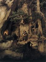 Moritz von Schwind - A Player With A Hermit